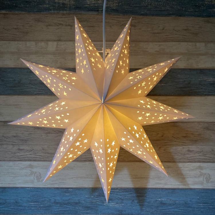 Decorative Lighting | 35/45cm Christmas Hanging 3D Paper Star Modern Style for Windows Decoration Decorative Lighting Decorative Lighting