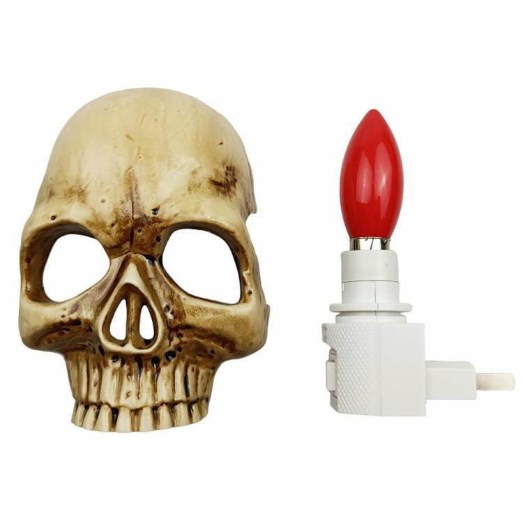 Decorative Lighting | Halloween Gothic Skull Decor Horror Atmosphere Skull Candles Lamp for Club Party Decorative Lighting Bronze Eu/White Eu/Black Us