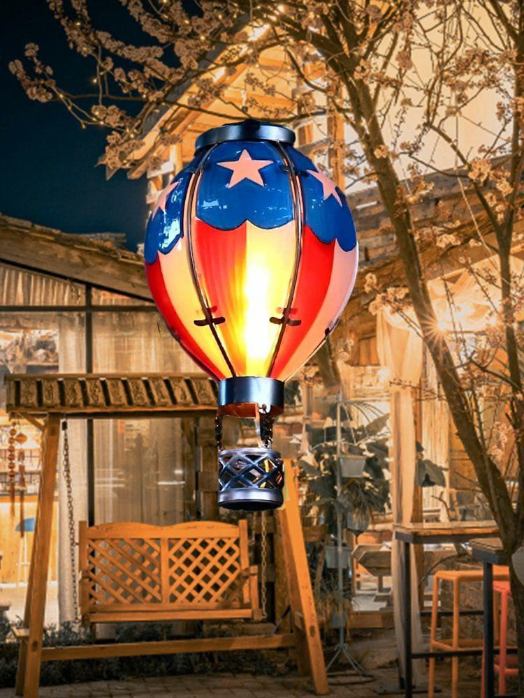 Decorative Lighting | Hot Air Balloon Solar Lantern Waterproof Decorative Lamp for Garden Yard Patio Decorative Lighting Decorative Lighting