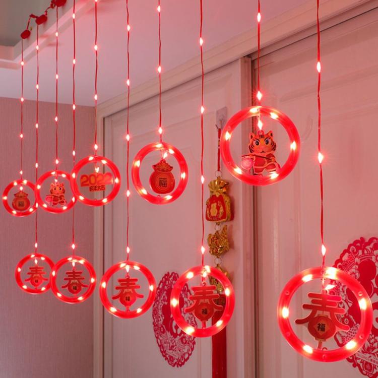 Decorative Lighting | LED FU Lantern String Light Fairy Icicle Lamp Wedding Party Home Room Decor Decorative Lighting Decorative Lighting