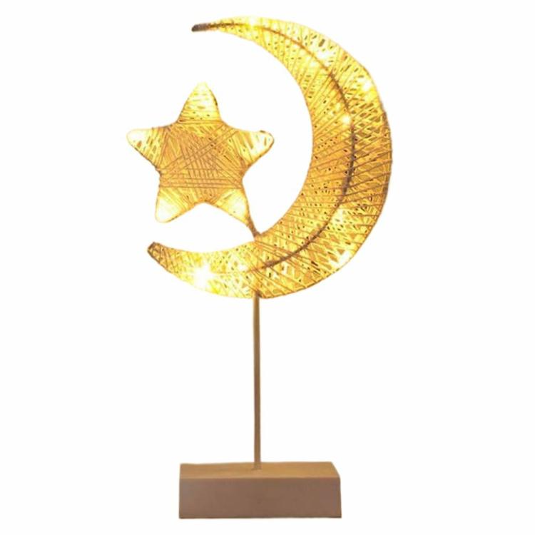 Indoor Lighting | Bedroom Ramadan Decor Night Light Battery Operated LED Star Moon Shape Desk Lamp Indoor Lighting Indoor Lighting