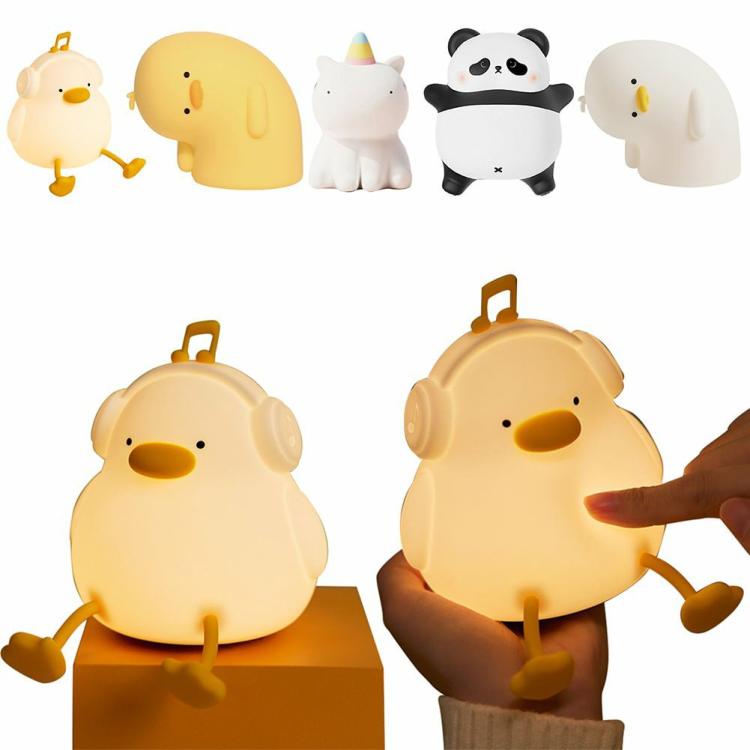 Indoor Lighting | Cute Night Light USB Rechargeable 1200mAh Touch Sensor Silicone Lamp Kids Gift Indoor Lighting Indoor Lighting