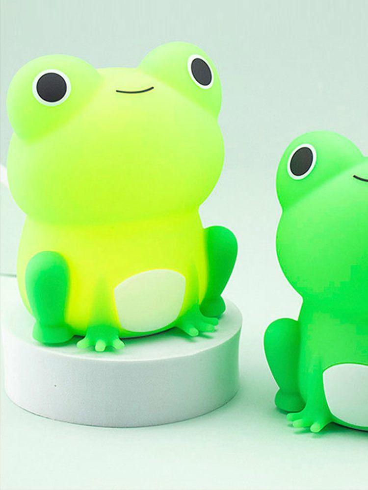 Indoor Lighting | Frog Atmosphere Lamp Dimmable Silicone Kawaii Lamp Timing for Baby Bedroom Decor Indoor Lighting Indoor Lighting