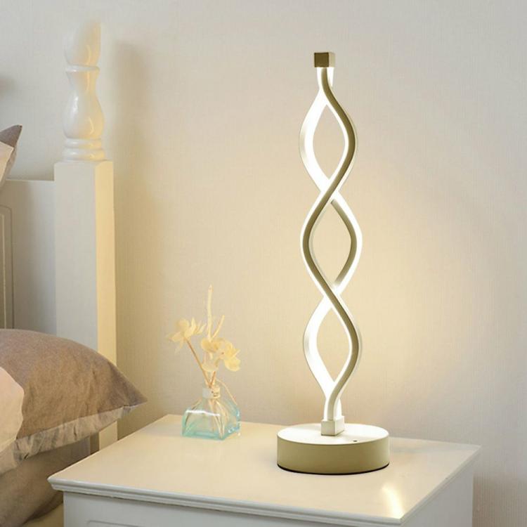 Indoor Lighting | Spiral Wave LED Table Lamp Modern Desktop Energy-Saving Decorative Lamps Indoor Lighting Indoor Lighting