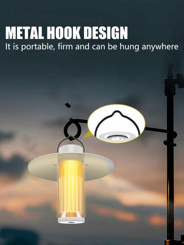 Portable Lighting | 2000mAh XPE LED Camping Lantern 320LM 5 Modes Type-C USB Rechargeable Waterproof Lighting Portable Lighting