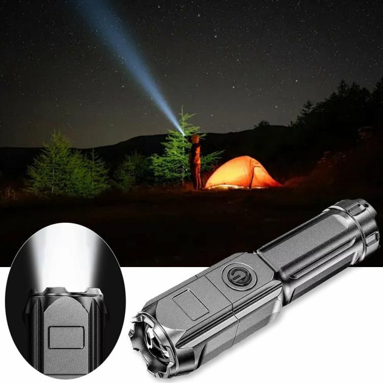 Portable Lighting | High Power LED Flashlight USB Rechargeable Waterproof Zoomable 3 Lighting Modes Lighting Portable Lighting