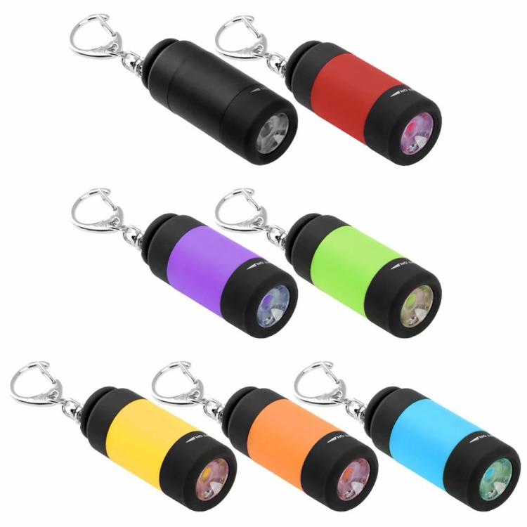 Portable Lighting | LED Mini Flashlight Portable Key Chain Outdoor Waterproof Camp Hiking Torch Lighting Black