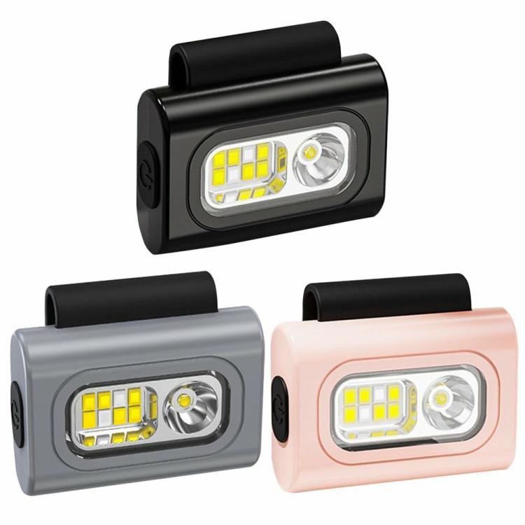 Portable Lighting | Running Light Clip on Collar USB Rechargeable Waterproof Portable LED Headlight Lighting Black/Grey/Pink