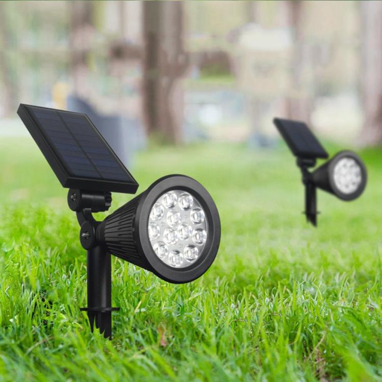 Solar Lighting | 12LED Solar Lamp Outdoor Lawn Garden Spotlight Ground Plug Light Lighting Solar Lighting