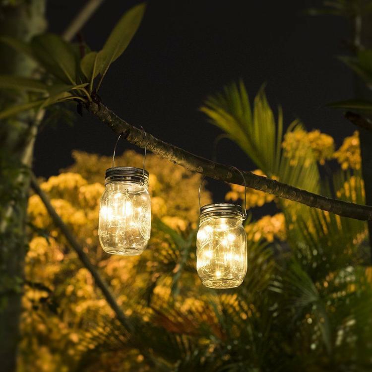 Solar Lighting | 6x LED Solar Jar Lights Hanging Bottle Lamp Outdoor Garden Decoration Lighting Solar Lighting