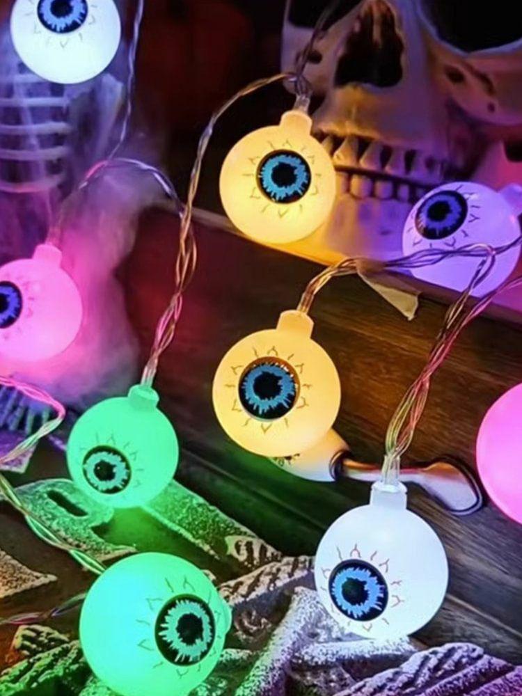 Solar Lighting | Halloween Decorative String Light Solar Eyeball IP65 Waterproof Party Decoration Lighting Solar Lighting