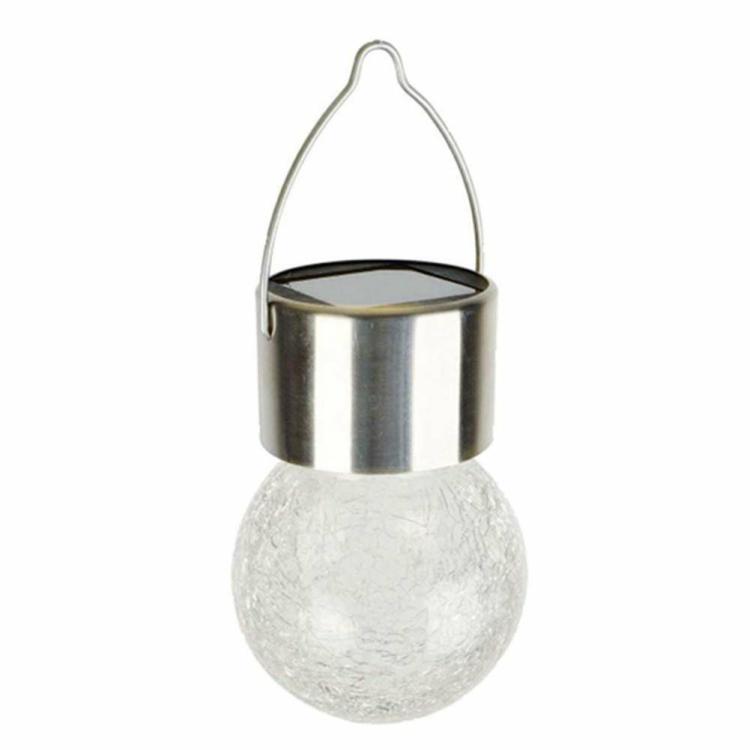 Solar Lighting | LED Solar Lamp Cracked Glass Ball Hanging Lights Waterproof Garden Decor Lighting Solar Lighting