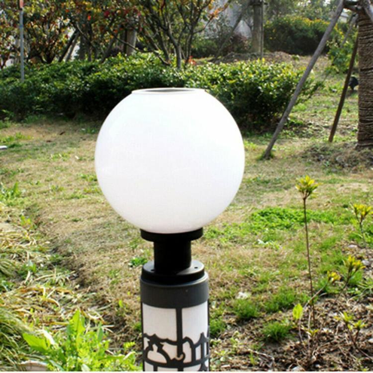 Solar Lighting | LED Solar Power Acrylic Round Ball Light Outdoor Garden Wall Pillar Lamp Lighting Solar Lighting