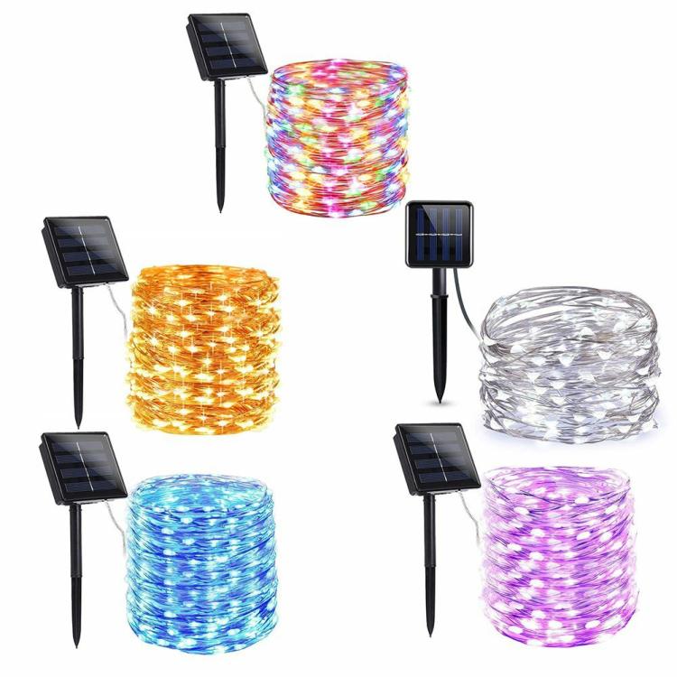 Solar Lighting | LED Solar String Lights Waterproof Copper Wire Lamp 8 Mode Decorative Light Lighting Solar Lighting