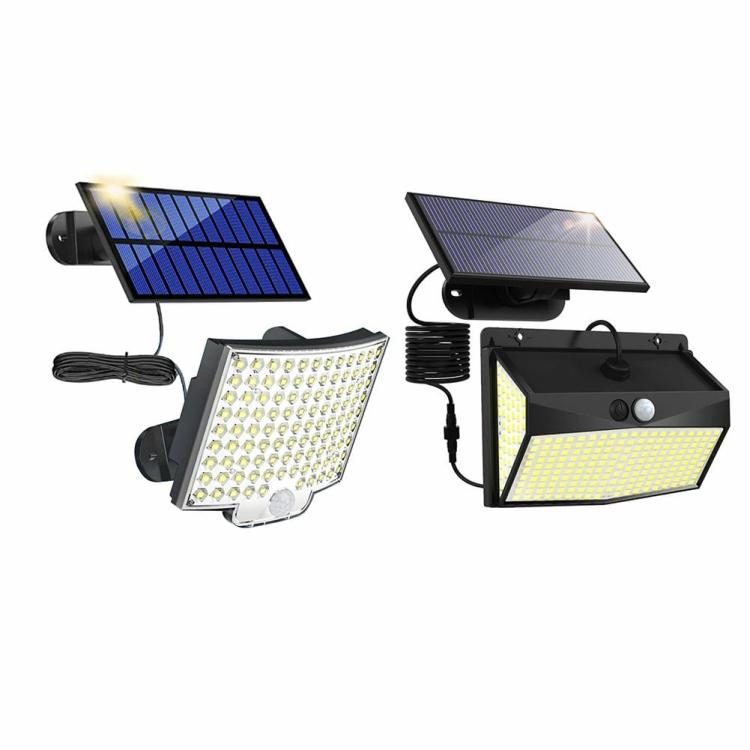 Solar Lighting | LED Split Solar Human Body Sensor Light Adjustable Street Light for Patio Garden Lighting Solar Lighting