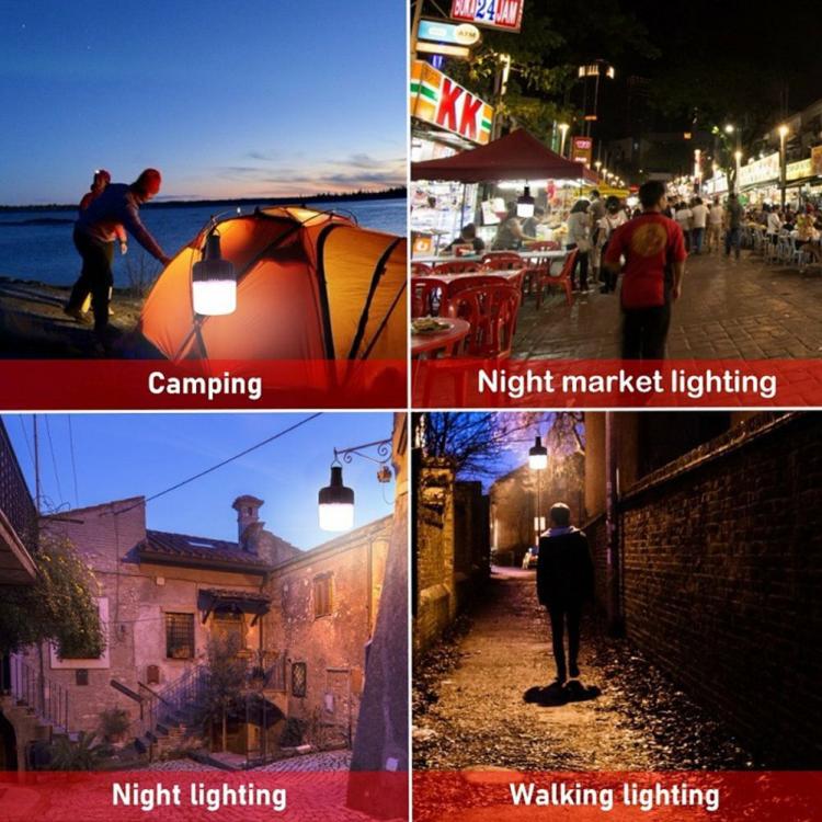 Solar Lighting | USB Rechargeable Solar Bulb Hanging Lamp 13 W 3 Mode Solar Light Camping Lights Lighting Solar Lighting