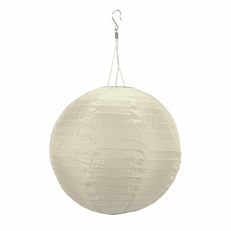 Hanging Lantern | 8 inch LED Round Solar Lantern Solid Color Waterproof Pendant Garden Decor Hanging Lantern Hanging Lantern