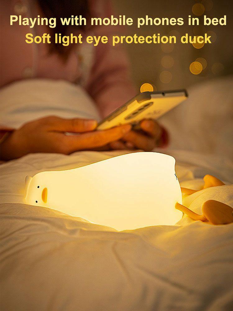 Indoor Lighting | Silicone Lying Duck Night Light Rechargeable Waterproof Desk Lamps Party Decor Indoor Lighting Indoor Lighting